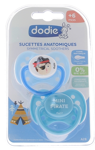 Dodie Sucette Silicone +6 mois Jour/Nuit
