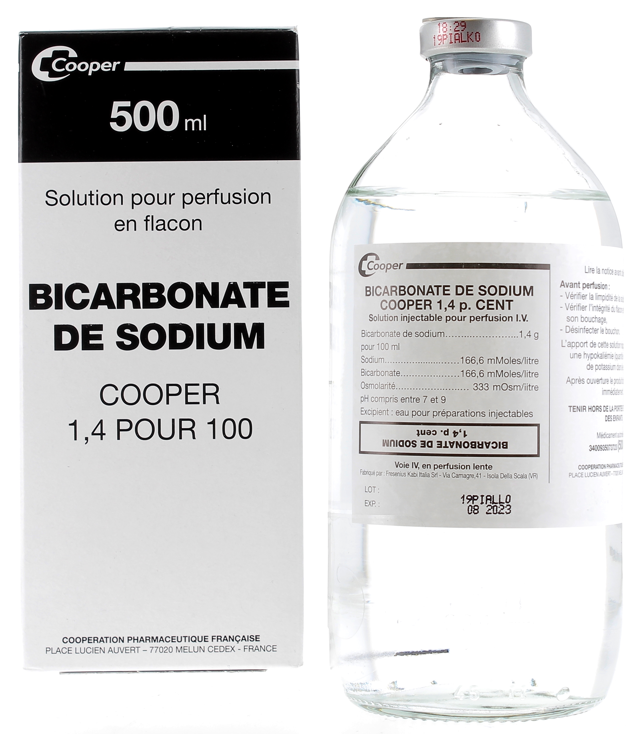 Bicarbonate de sodium officinal en poudre cooper, Boite 250 g