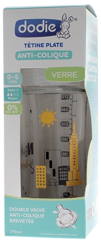 Dodie Sensation+ Biberon verre anti-colique 150ml New York