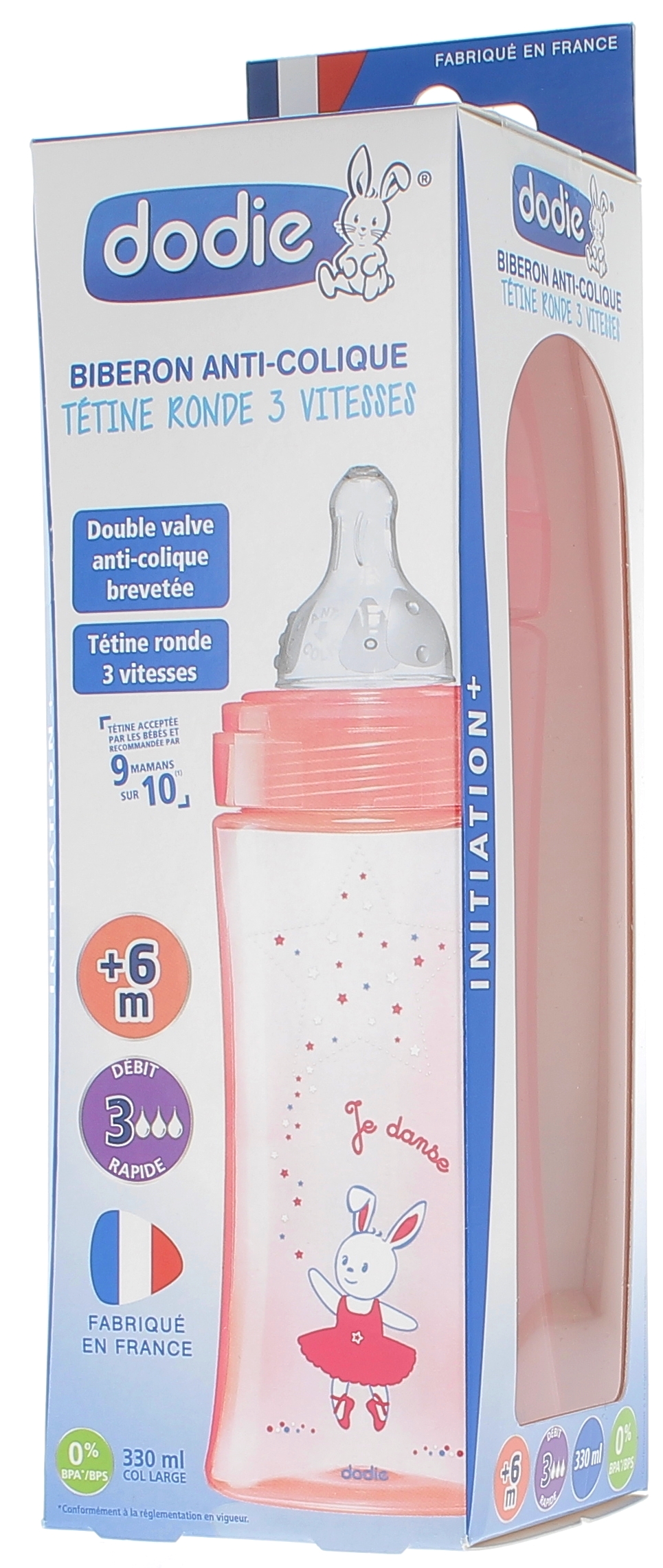 Dodie Initiation+ Tétine Ronde Silicone Col Large +6 Mois 3