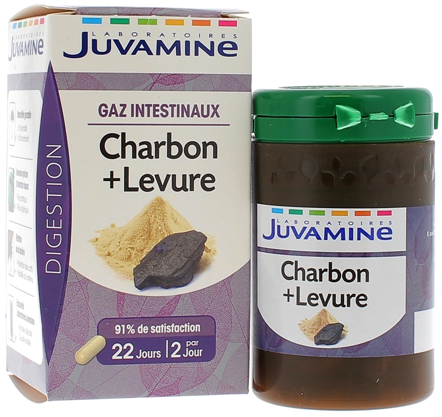 Oemine Charbon végétal actif - Gaz intestinaux - Végétarien