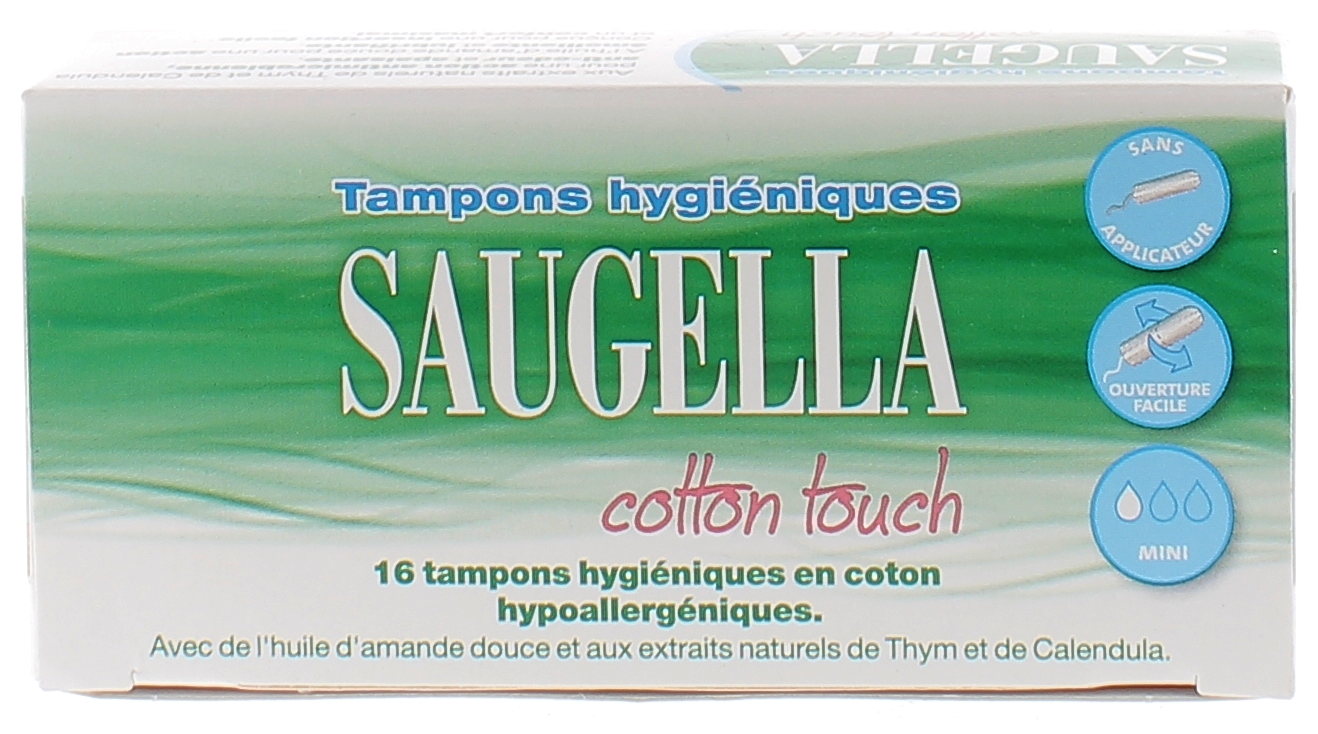 Saugella : Cotton touch tampon hygiénique mini Saugella, boite de