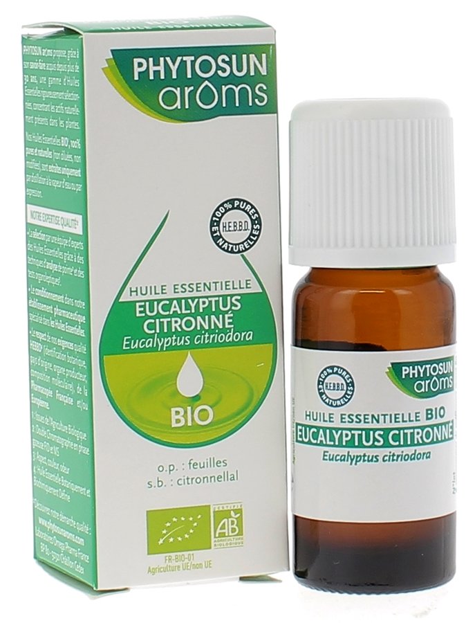 Eucalyptus citronné bio huile essentielle bio
