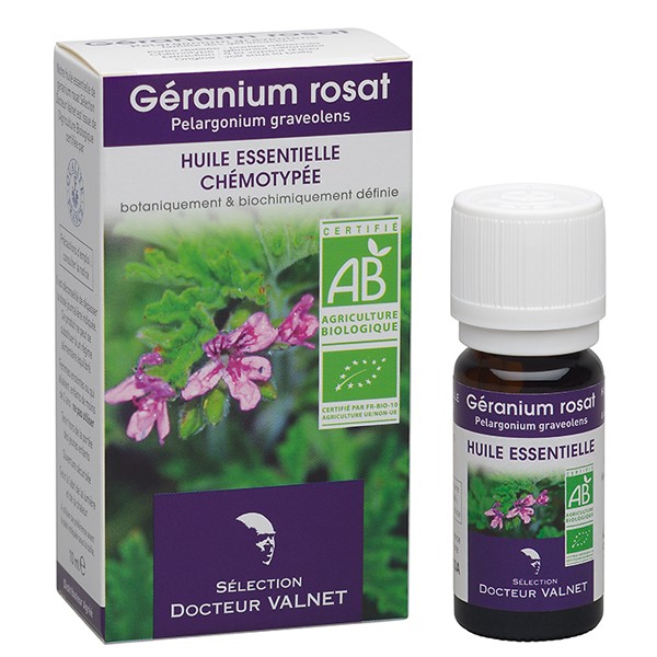 Huile essentielle de géranium rosat