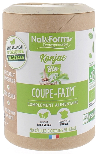 Nat et Form Ecoresponsable konjac bio - Coupe faim - Appétit