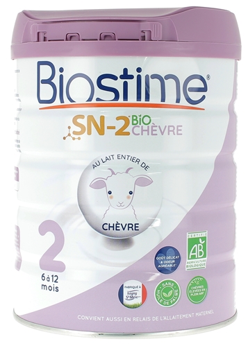 Biostime SN-2 bio chèvre 2ème âge - 6 à 12 mois - 800g