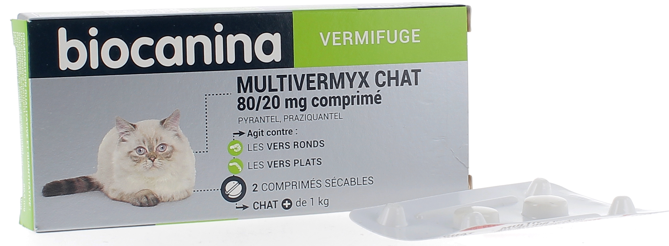Vermifuge Chat 2 comprimés - Pharmacie Le Forestier
