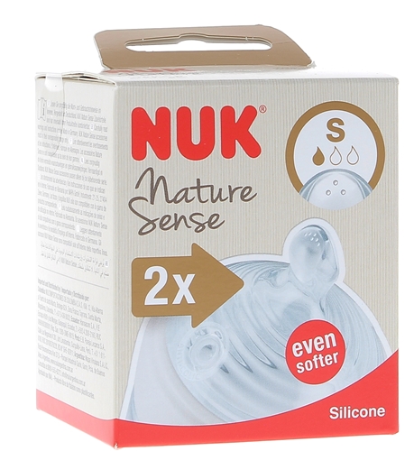 NUK Set 2 Tétines Nature Sense T2 L Lait Épaissi : : Bébé