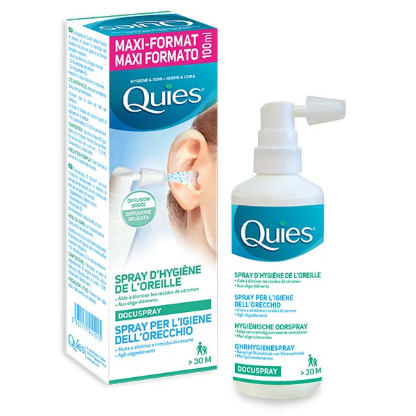 Quies : Docuspray hygiène de l'oreille Quies, spray de 100 ml