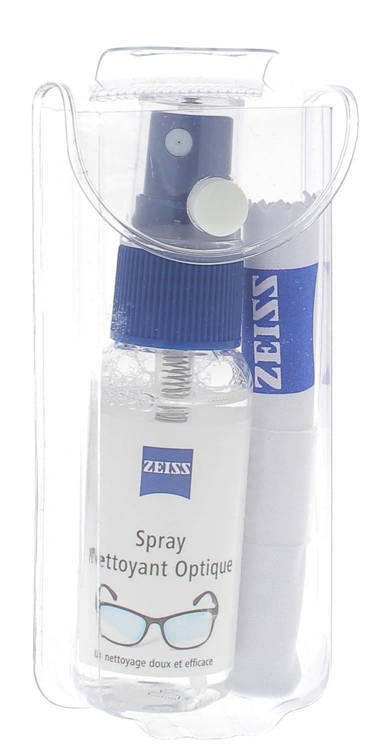 Kit nettoyant lunettes Spray antibuée (15 ml) + microfibre Zeiss
