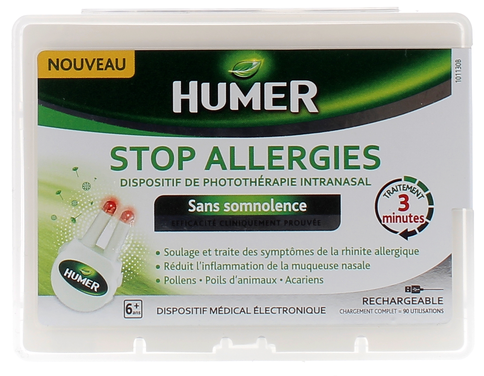 Stop allergies dispositif de photothérapie intranasal Humer - 1