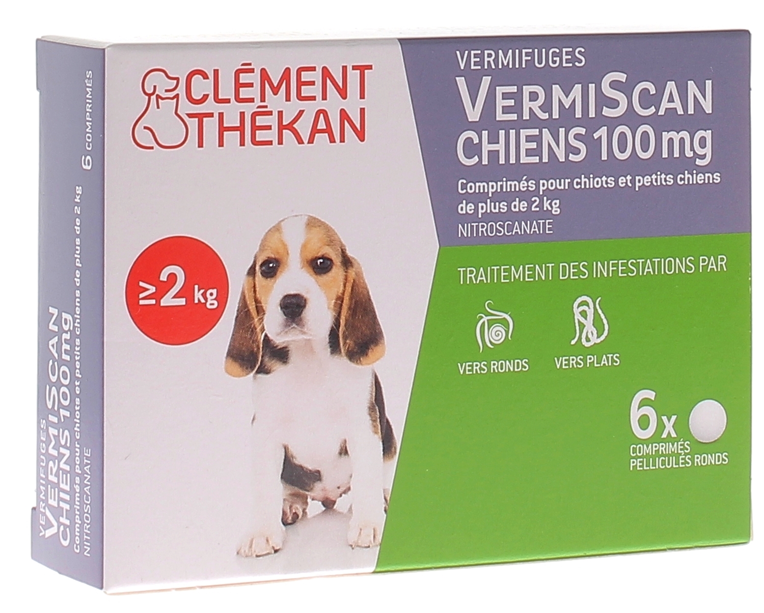 Vermiscan Scanil vermifuge pour chiens de plus de 10kg 4 comprimés