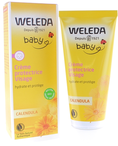 Crème protectrice visage au Calendula Weleda bébé