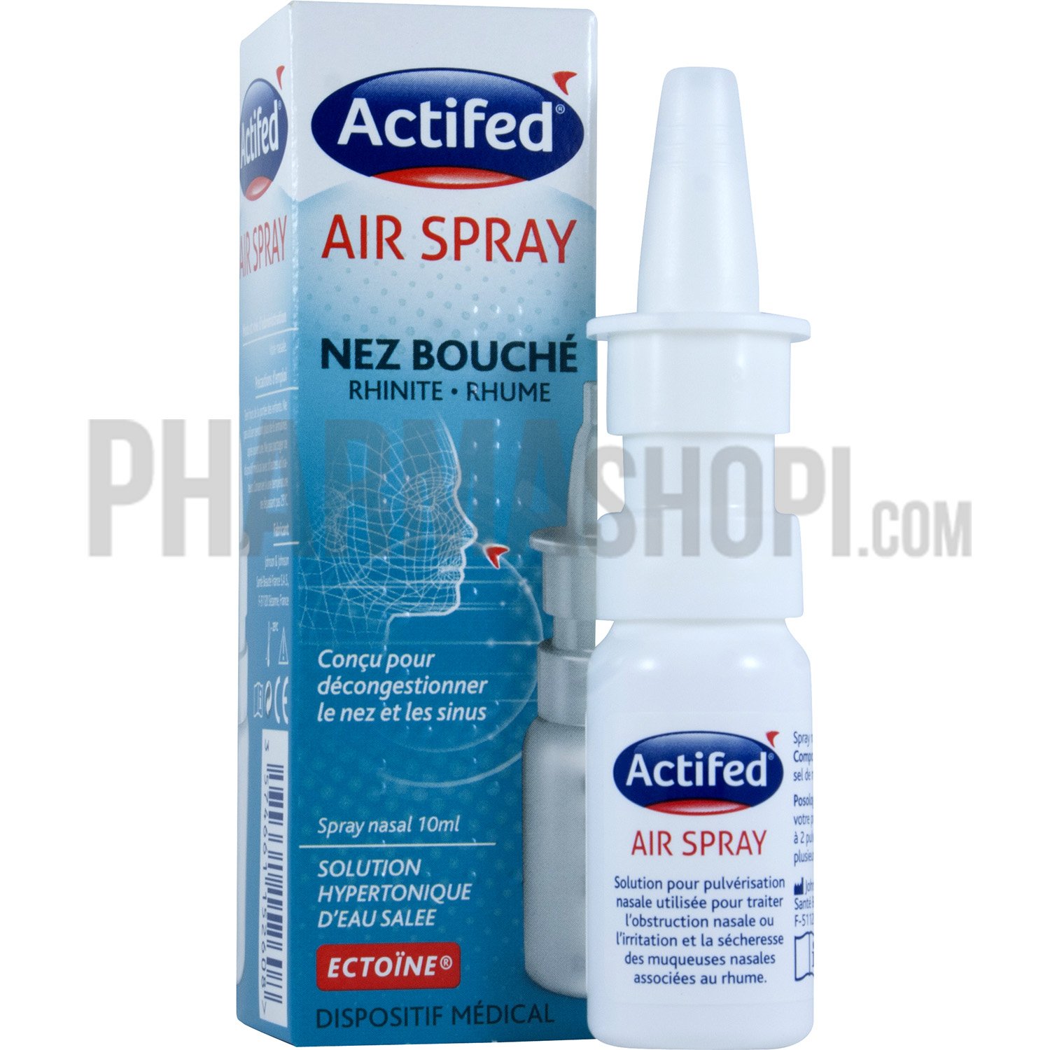 Actifed air spray nez bouché, spray nasal de 10 ml