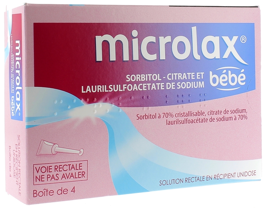microlax bébé est un médicament utilisé en cas de constipation chez le  nourisson