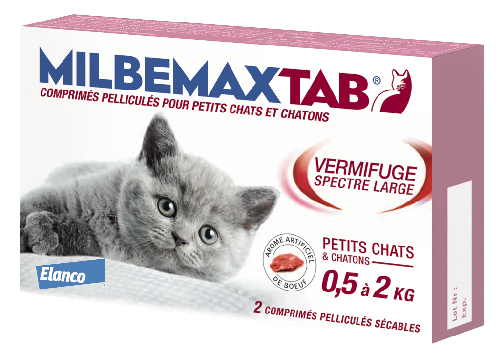 Milbemax chat S vermifuge 2x10 comprimés