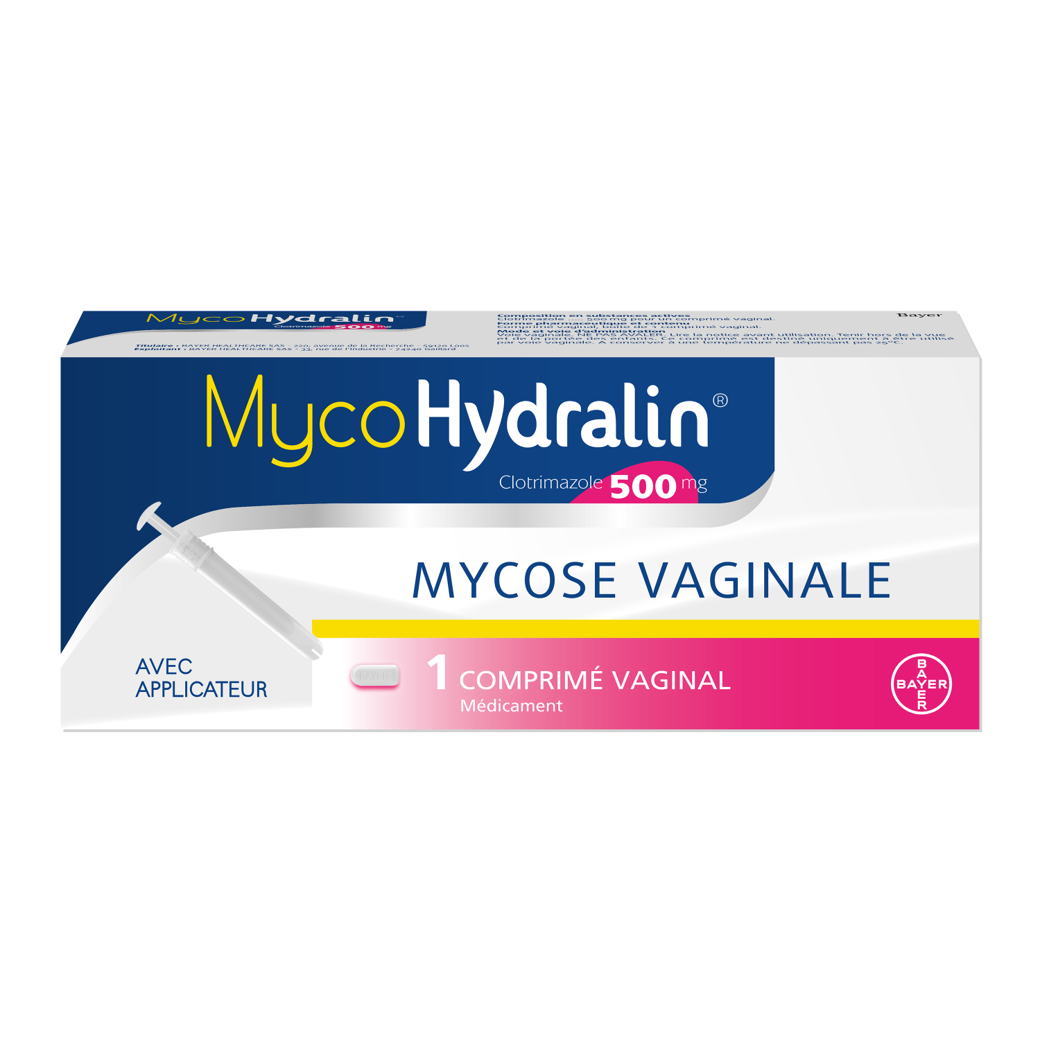 Mycohydralin 200 mg - 3 comprimés vaginaux