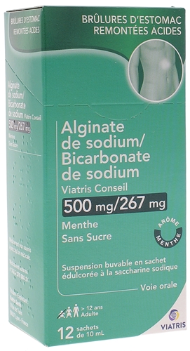Alginate de Sodium/Bicarbonate de Sodium Mylan Viatris