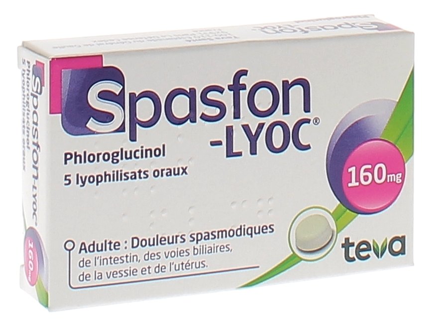 Spasfon Lyoc 160mg, 5 lyophilisats oraux