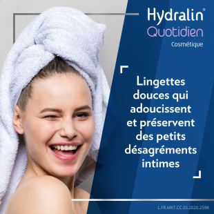 QUOTIDIEN 10 LINGETTES INTIMES HYDRALIN