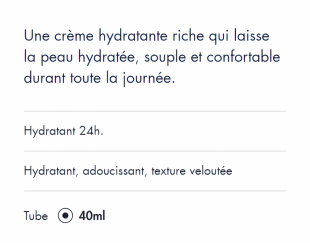 Hydrance optimale riche crème hydratante Avène, 1 tube de 40 ml