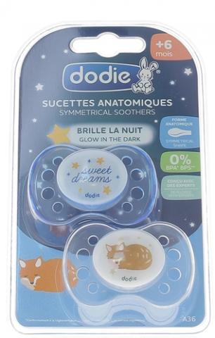 Dodie Sucettes Anatomiques Silicone 0-6 Mois Happy Life Fille A94