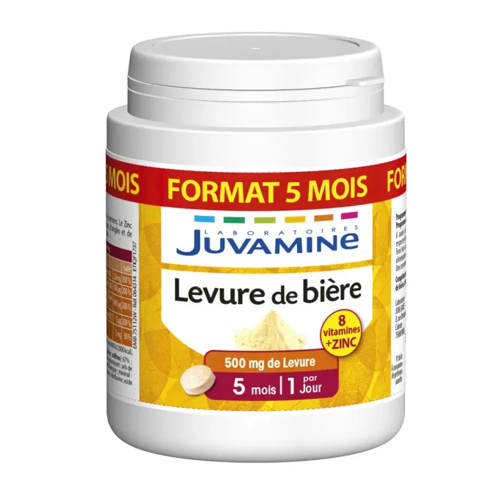 Levure de bière peau et cheveux Juvamine - pot de 150 comprimés