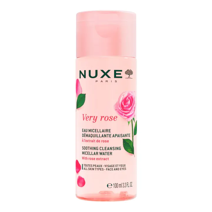 Very Rose eau micellaire démaquillante Nuxe - flacon de 100ml 