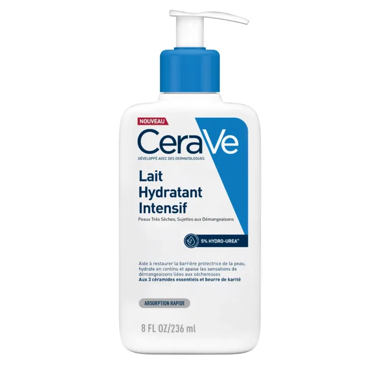 Lait hydratant intensif Cerave - flacon-pompe de 236ml