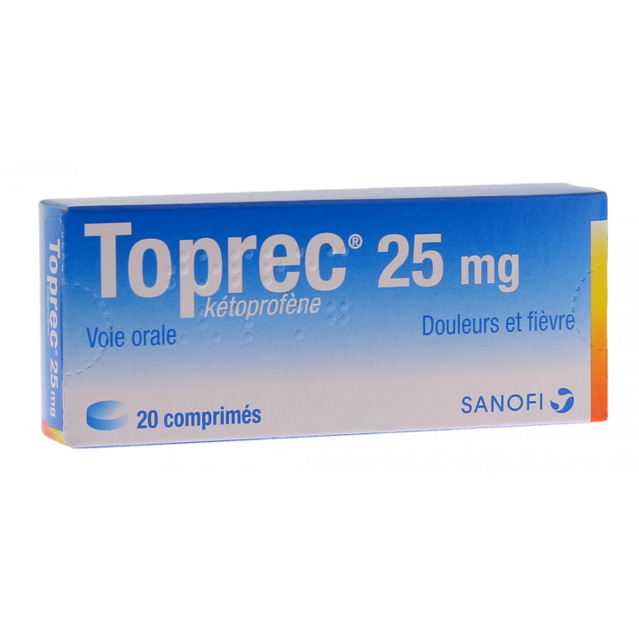 Toprec 25 mg - boîte de 20 comprimés