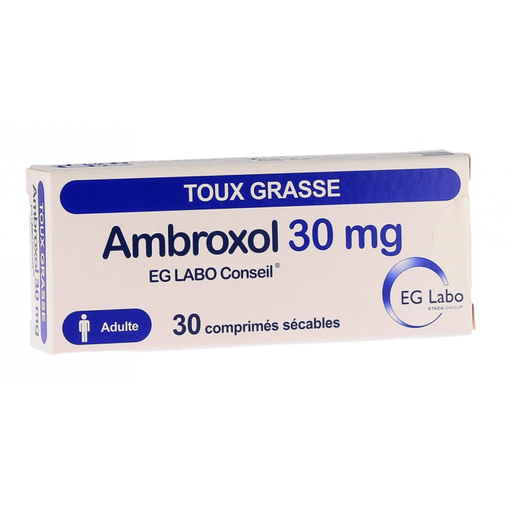 Ambroxol 30mg EG Labo - boîte de 30 comprimés