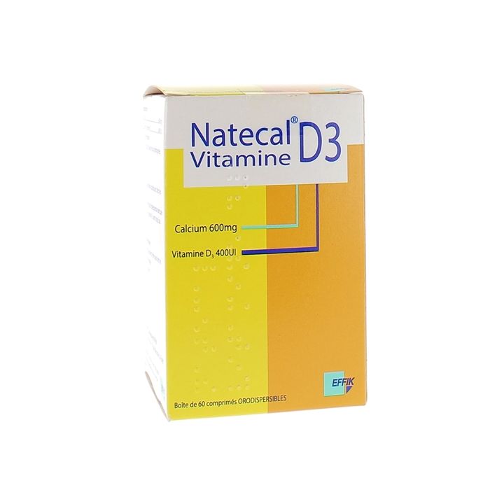 Natecal Vitamine D3 - boîte de 60 comprimés orodispersibles