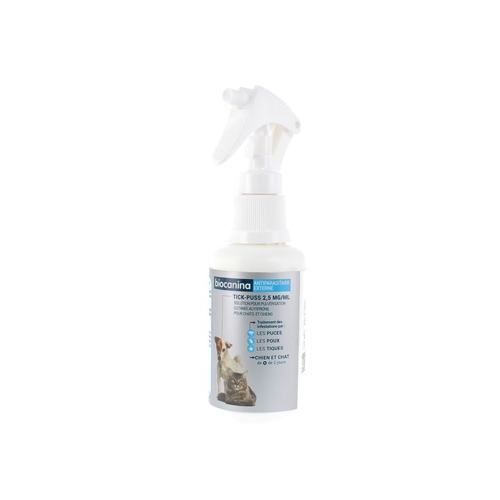 Tick-Puss 2,5 mg/ml Biocanina - spray de 100 ml