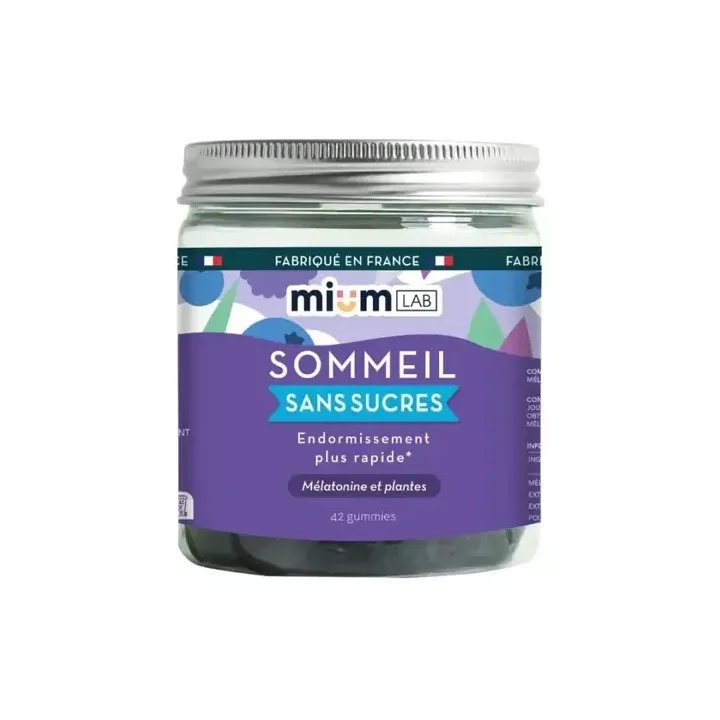 Sommeil gummies sans sucres Mium Lab - pot de 42 gummies