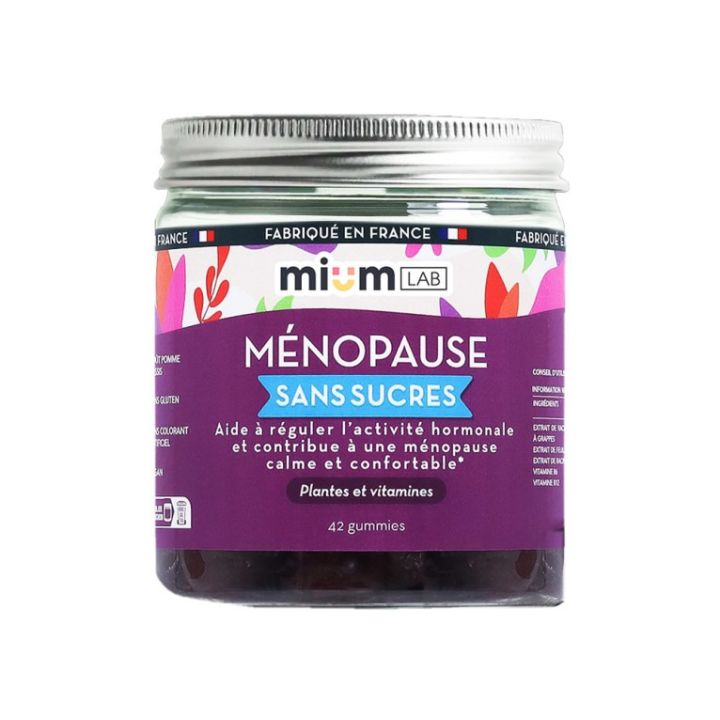 Ménopause gummies sans sucres Mium Lab - pot de 42 gummies