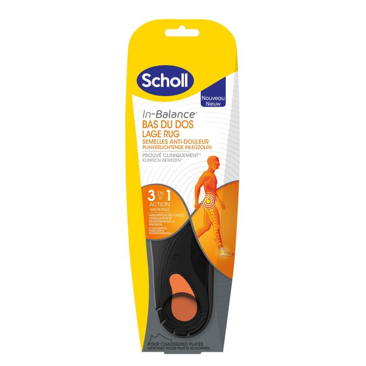 Semelles In-Balance anti-douleur bas du dos Scholl - 1 paire