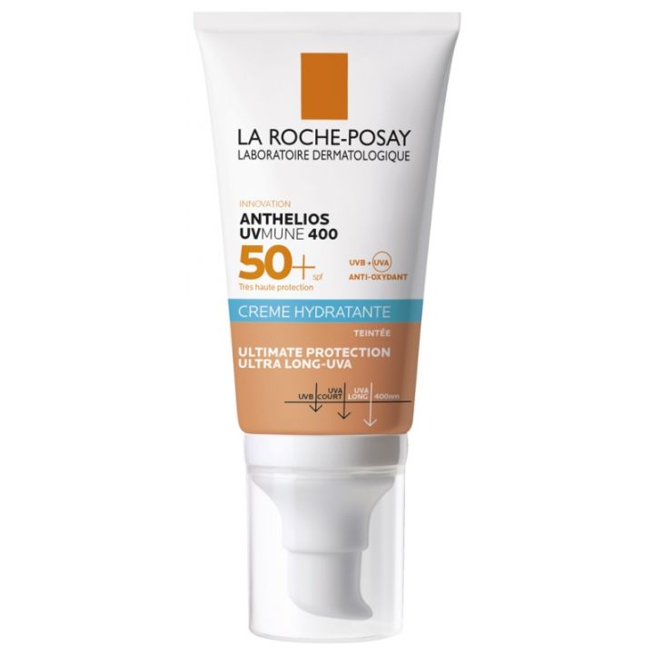 Anthelios UVmune 400 Crème hydratante SPF50+ Teinté La Roche-Posay - tube de 50 ml