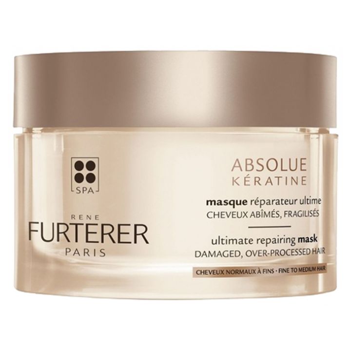 Absolue Kératine Cure Renaissance masque réparateur ultime cheveux normaux à fins René Furterer - pot de 200 ml