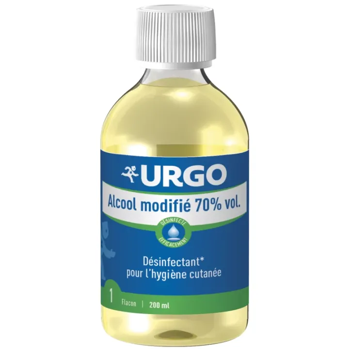 Alcool modifié 70% vol Urgo - flacon de 200ml