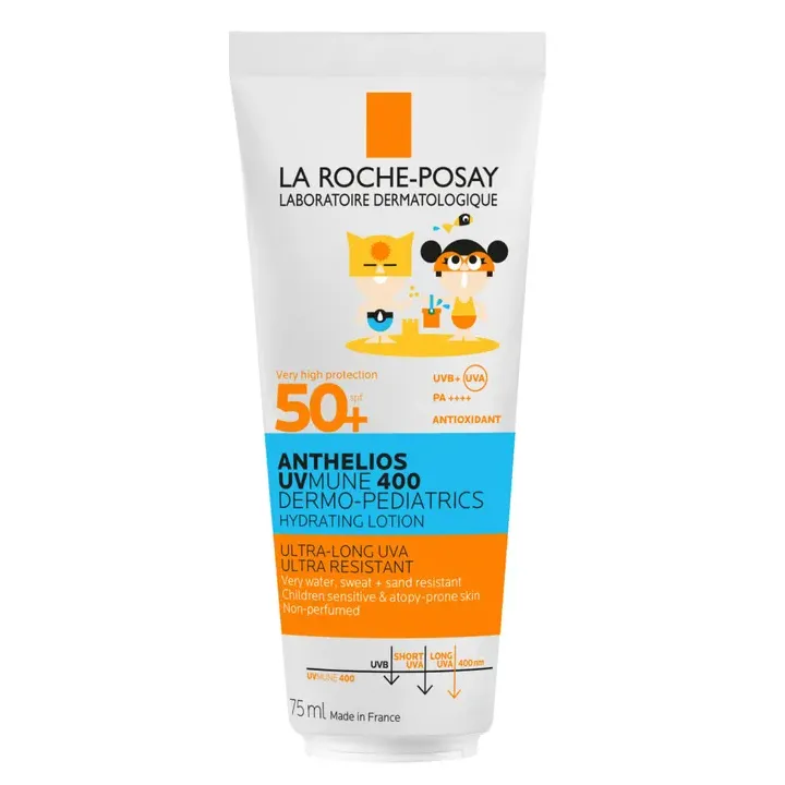 Anthelios UVMune 400 dermo-pediatrics Lait hydratant SPF50+ La Roche-Posay - tube de 75ml