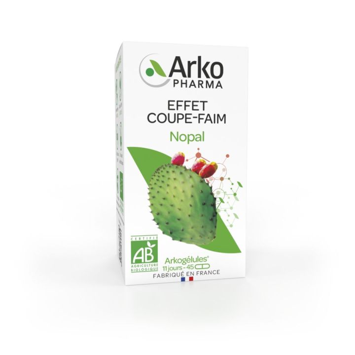 Arkogélules Nopal bio Arkopharma - boîte de 45 gélules