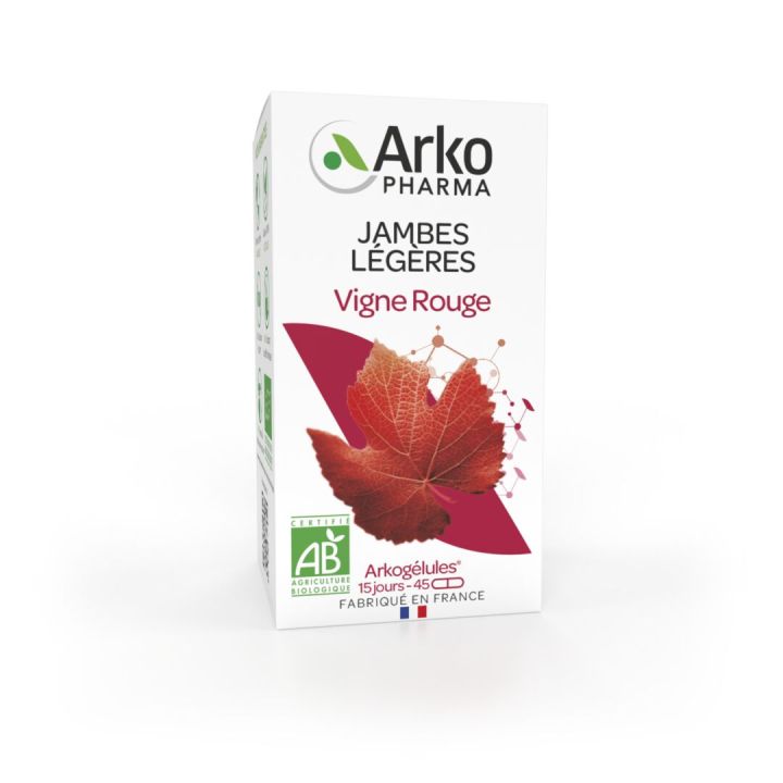 Arkogélules Vigne rouge Arkopharma - boîte de 45 gélules