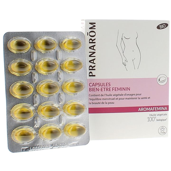 Aromafemina capsules bien-être féminin Pranarôm - 1 boîte de 30 capsules