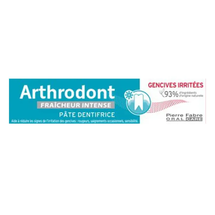 Arthrodont pâte dentifrice fraîcheur intense gencives irritées Pierre Fabre - tube de 75ml