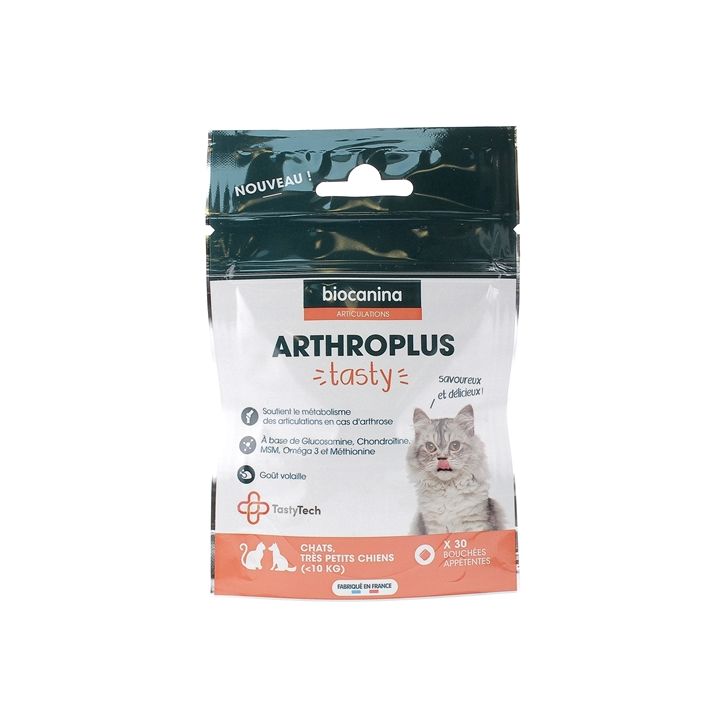 Arthroplus Tasty Chats et très petits chiens Biocanina - sachet de 30 bouchées appétentes