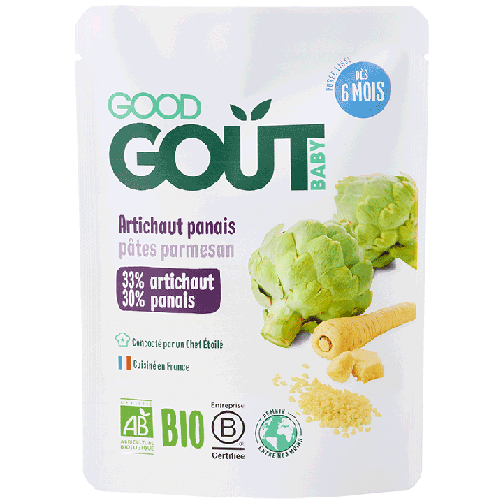 Artichauts panais pâtes parmesan dès 6 mois Good Goût - sachet de 190g