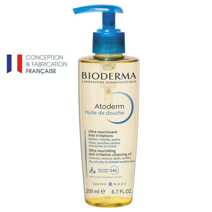 Atoderm huile de douche Bioderma - flacon-pompe de 200 ml