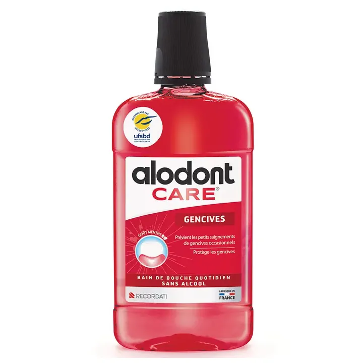 Bain de bouche gencives Alodont Care - flacon de 500ml