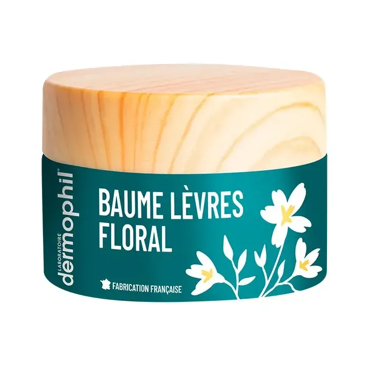 Baume lèvres floral Dermophil - pot de 15g