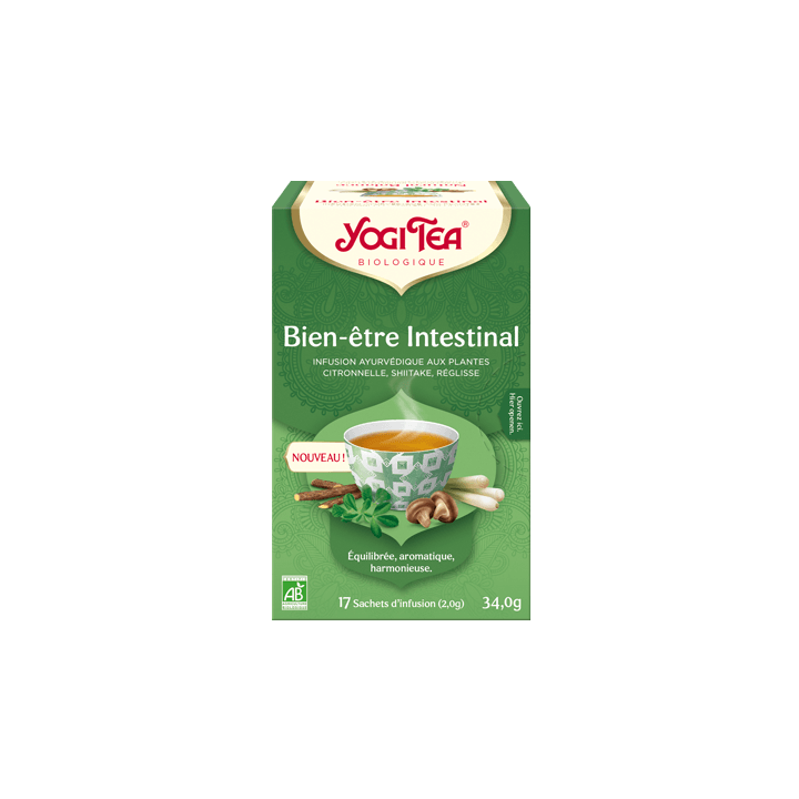 Bien-être intestinal bio Yogi Tea - boîte de 17 sachets